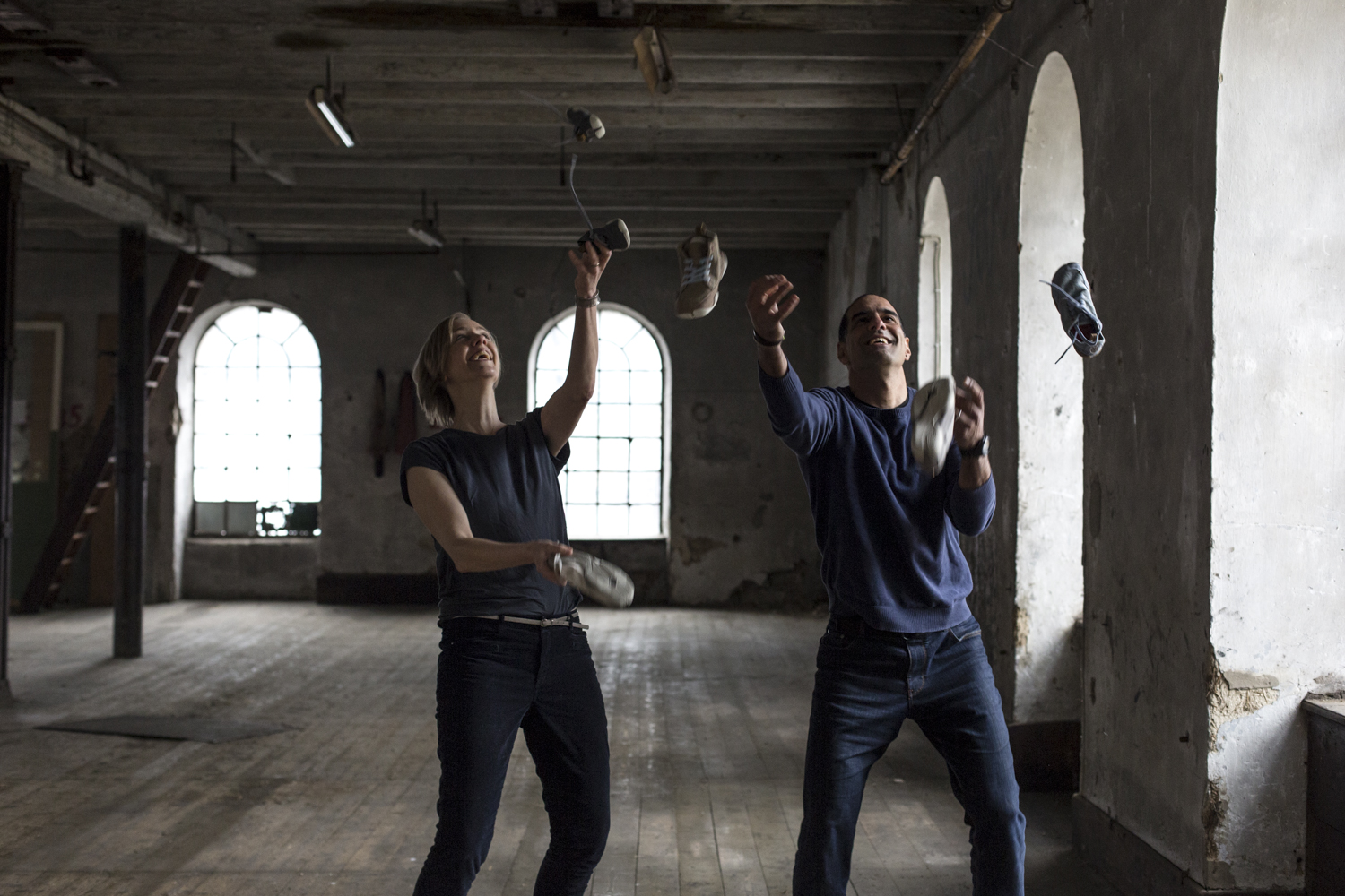 Anna Yona and Ran, founders of Wildling Shoes Founders of Wildling Shoes